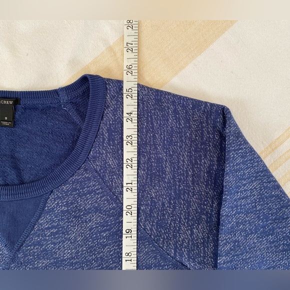 J. Crew NWOT Black Label French Terry Sweatshirt Raglan Sleeve Split Hem SZ SM - Picture 12 of 16